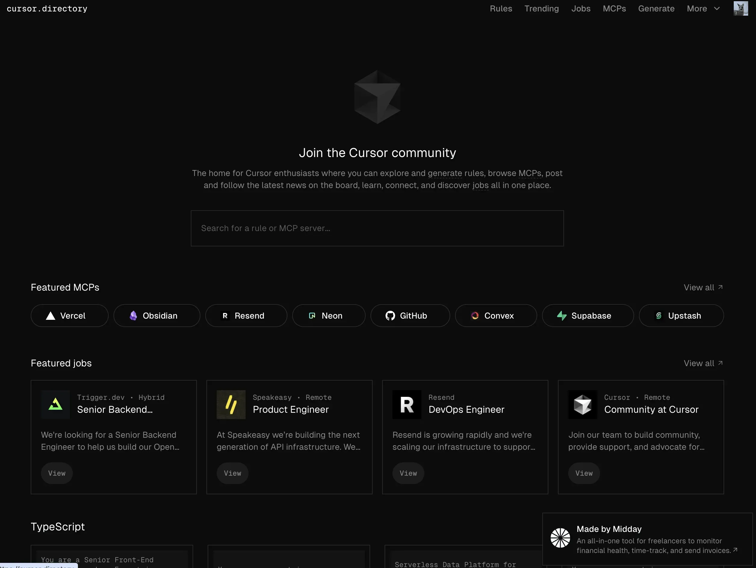 Cursor Directory