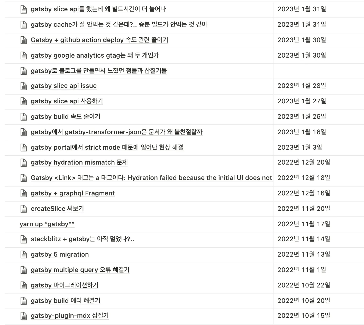 삽질 기록들...